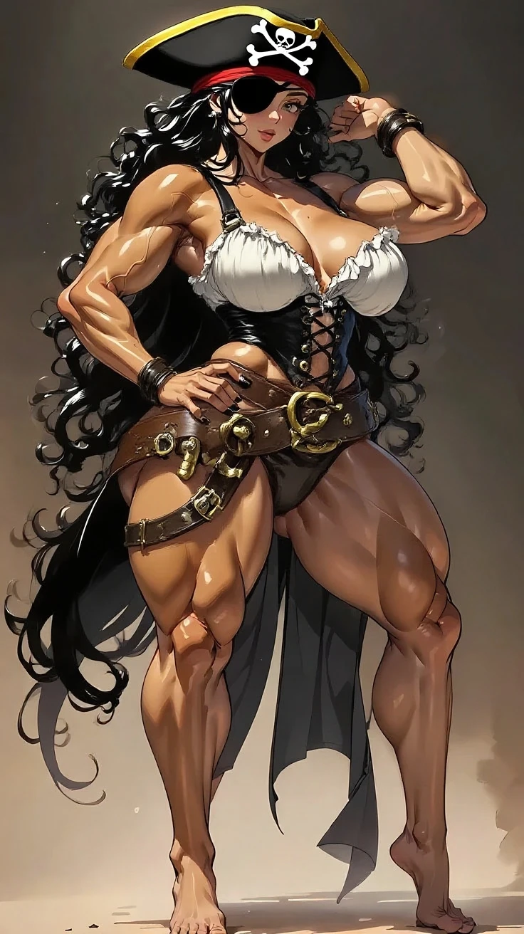 (Masterpiece, best quality, intricate details, 1sologirl) iron collar, arms behind back, iron cuffs, shackles, bound ((standing by wooden pole:1.2)) ((female Black Dark skin Gyaru)) show entire body frontal position, feet in view, realistic, gorgeous 16y.o. darkest skinned mixed race female, black African, barefoot no shoes, looking to viewer straight symmetrical, solo girl looking to the camera, cow bell choker leather collar choker neck bell, metal sandals, black and white bikini (cow pattern) black thigh highs