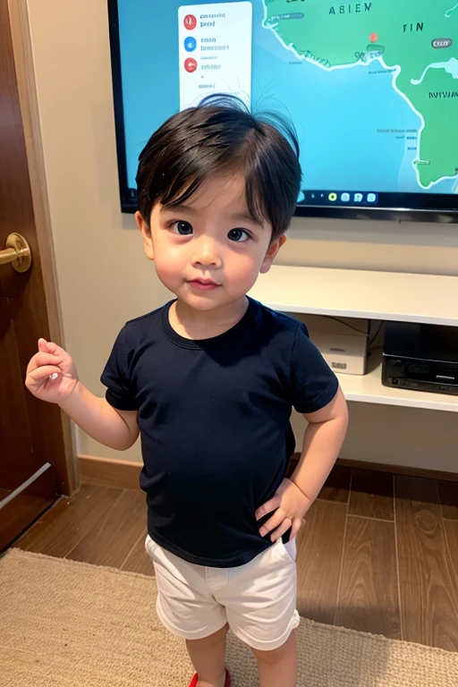 1 garoto ,asiatic, sentado , sofa , small child ,