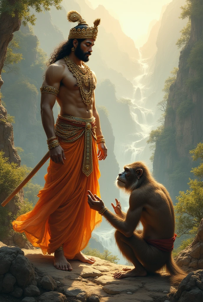 Lord ram and Hanuman beautiful image