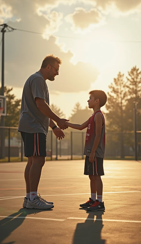 On a Friday at six o'clock, Robinson rushed home to play ball with his son, Mark Lee. Mark loved birds and pretended to be a policeman like his dad. They passed a tall tree where a black robin sang.

At the park, they found a peach tree and played catch under the evening sky. Mark asked about Harry Potter stories and they laughed about their playful cat, Coco.

As the sun set, they headed home. Robinson taught Mark to pray before bed, grateful for their time together.