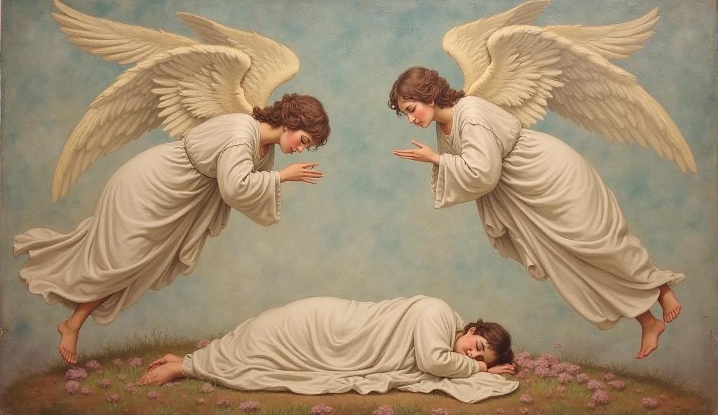 a man kneeling down with wings spread out and broken, a hyperrealistic painting by Olga Ibadullayeva, happening disgrace, the angels are crying, fallen angel, angels protecting a praying old man, angel protecting man, emotional picture, biblical accurate angel, biblically accurate angel, human need death angel, to fathom hell or go angelic, s4w3d0ff, etheric drawing