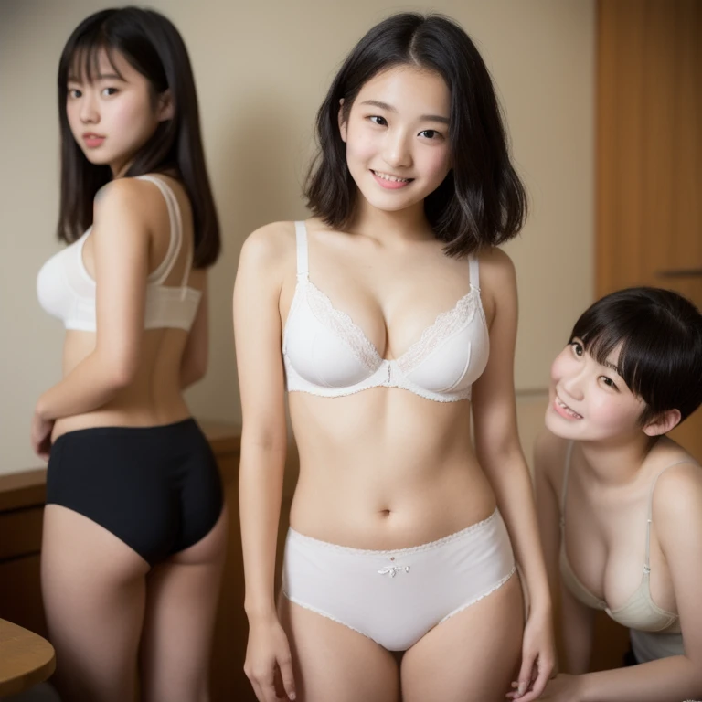 A beautiful Japanese girl with white skin and angelic features............... 、One girl、she looks 12 years old、She is slender and her bust is 74cm.、she is a participant in panty wrestling、She is caught by her opponent in a wrestling match、tome&#39;a little embarrassing for her. she has a fight on the dirty bed、She has a childish appearance with a flat chest. 、 Bed atmosphere is unclean............. ...... The artwork is、Must be realistic, Highly detailed photorealistic quality, high resolution render, Gives a cute and innocent atmosphere. Lighting should be balanced and natural, Beautifully illuminate the scene.、The stage is a dirty square in Japan.、There&#39;s a lot of guys in the arena.、she wears cute panties in pastel colors、The upper body exposes the chest、she has nipples out、Gunze、Wacoal、She wears cotton panties for the game.、she gets stripped of her bra、she gets her ass exposed、I am wearing underwear that only covers my lower body.、attacked with vibrator、I can blame my crotch