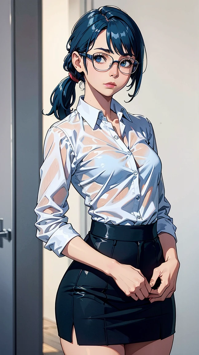 (((Perfect body,White and tender skin,(((black necktie, black pants, business suit, formal, long sleeves, necktie, pants, suit,,))),(((kobeni higashiyama, black hair, hair ornament, hairclip, ponytail, short hair, (brown eyes:1.5),))),((masterpiece)),highres,((Best quality at best)),masterpiece,quality,Best quality,((( Exquisite facial features,Looking at the audience,There is light in the eyes,(((pain,endure))),full body,{|from above|breast focus},photo of a woman,nude,shibari,bondage,{|grabbing her own breasts|arms behind back|arms over head},happy,white background,simple background))),(((Light and shadow,Huge breasts,))),(((Looking at the camera,White background))))
