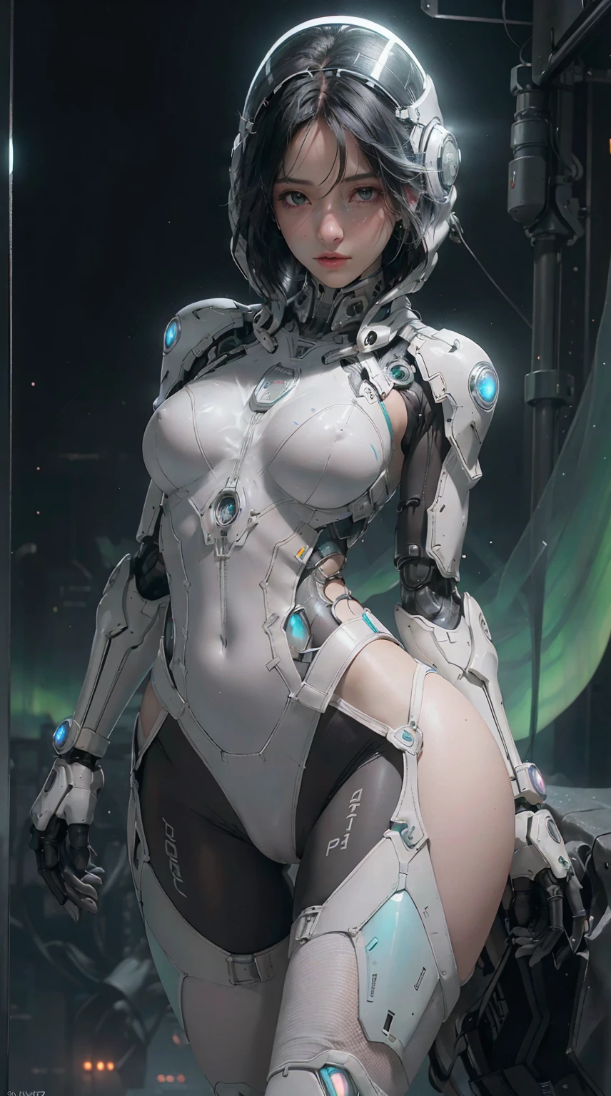 ((of the highest quality)), ((Obra maestra)), (detalle:1.4), (((Translucent with numbered mechanical parts and transparent skin++Aurora Material++、++Material de carbono gris++Mujeres hermosas en cyberpunk hechas de))), Bright pale with LEDs, ((Pecho abierto)), Piel de las caderas y los muslos, Teletipo (High Dymanic Range), Trazado de rayos, NVIDIA RTX, Super resolution, Subsurface dispersion PBR texturing, Post-procesamiento, Anisotropy Filtering, Profundidad de campos, Sombreado de superficies, Accurate light simulation/Interacciones materiales, proporciones perfectas, two-color illumination, Amplia apertura, ISO bajo, balance de blancos, 8k, (((Cameltoe))), NSFW, (((mujer alta))), 25 year old woman, LEDs brillantes, hasta la rodilla, protuberancia, puffy nipple, ((Cyber hood with dull and bright LEDs)), Postura abierta, Disparo de vaquero, Piel de las caderas y los muslos, hermoso cuerpo, Ombligo visible en la piel desnuda, Pecho para sentir la gravedad, (pechos enormes: 1.3), (trasero gigantesco: 1.0), Paisaje urbano deslumbrante cyberpunk, Ciudad de Kowloon, Lots of neon signs, Luces brillantes, Esquema de colores brillantes y vivos, Esquema de colores brillantes y vivos, Poses sexys naturales, Mirando hacia abajo, Cabello bob iridiscente, hermoso y opaco))), (((Aurora Cabello Interior))),