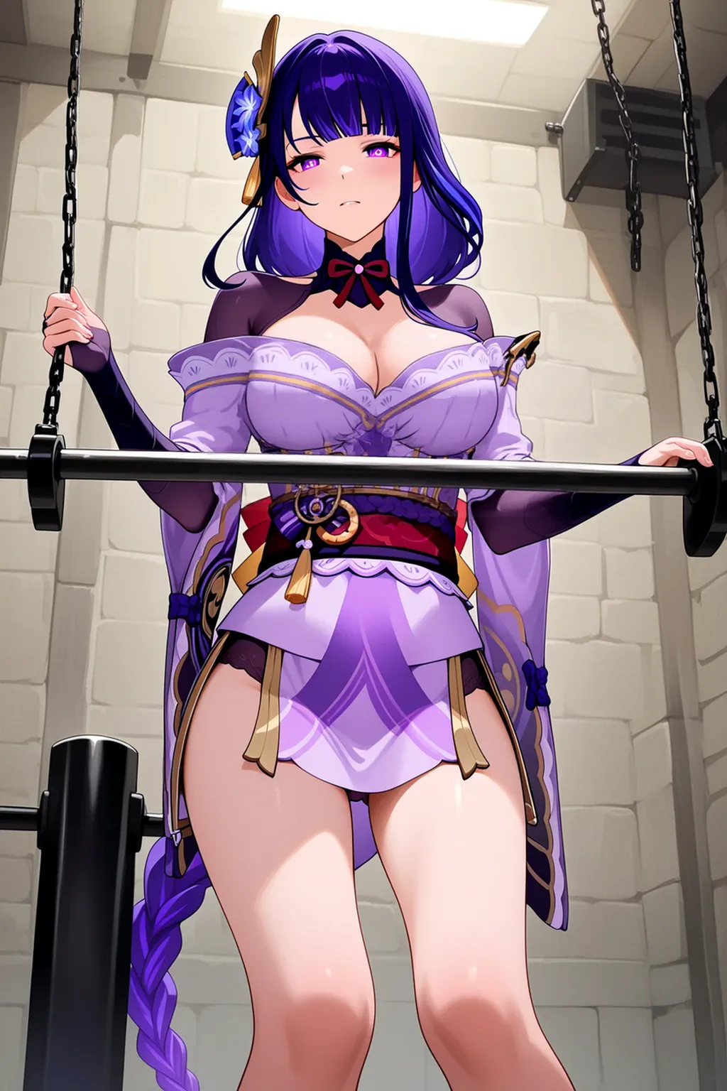 Shadowy, Long Hair, Purple Hair, (Red eyes),Bodysuits,purple Bodysuits, Thighs,(Upper Body:1.3),Open your mouth,blush,(((Raise ASS:1.3))),),(),(Camel Toe:1.3),masterpiece,Noise Reduction,Perfect Anatomy,High resolution, Super detailed,Game CG,Dutch Angle ,Beautiful attention to detail,Visual Arts,Five Fingers, Perfect hands, Perfect lighting,Sexy、sexy、On all fours