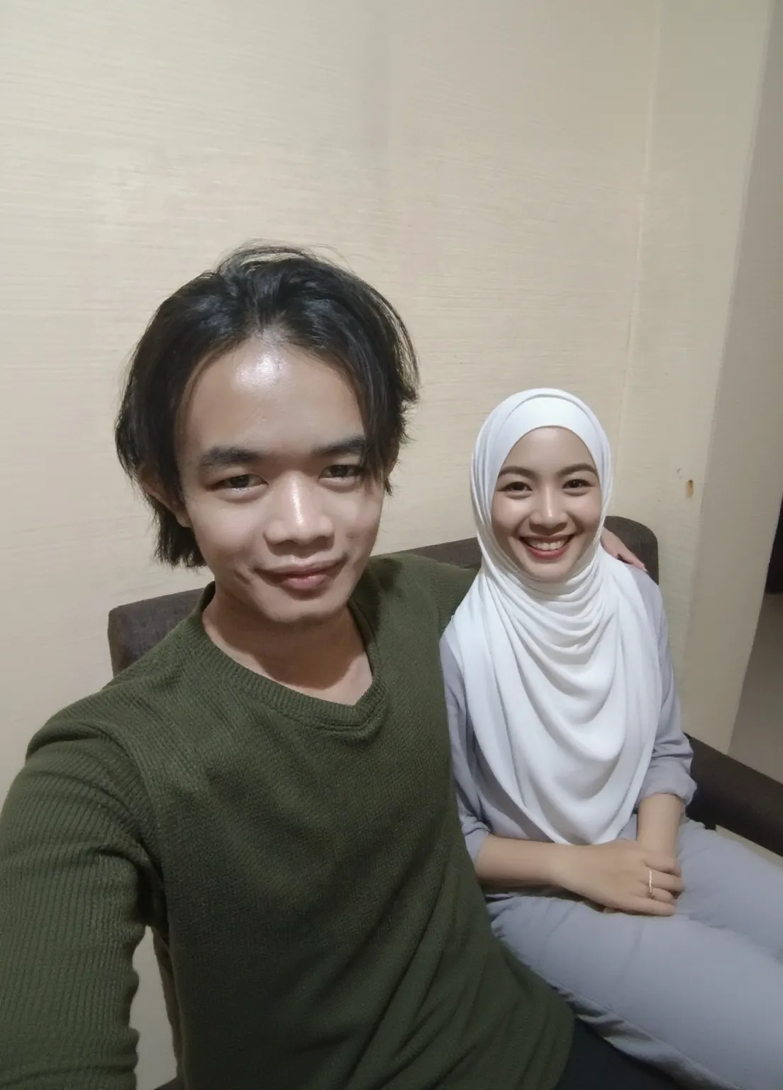 Malay girl in hijab, (naked), (realistic breast), portrait photography, cleavage, sexy, mid shot photo, ultra detail, professional photograph with professional lighting, horny, orgasm, light blue studio background, man and woman having sex in a bathroom, body press against the glass, (man standing behind woman), (1girl, 1boy), nsfw, (pov, bend over, on all four, pussy, doggystyle), (pussy, sex:1.3) , NFSW, (sex scene), view from front, facing camera, horny, orgasm, chubby body, 18+,