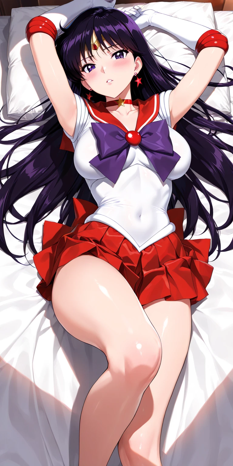Sailor Mars having sex with a man、Highest quality、naked