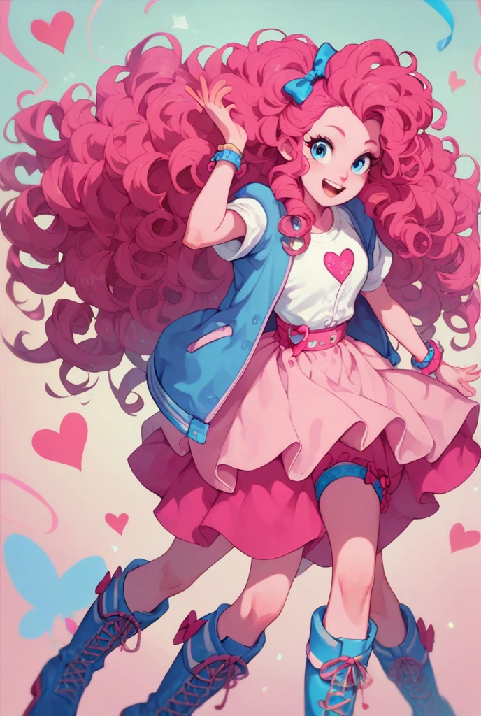 masterpiece,best quality,<lora:mlp_pinkiepie-11:1>,cowboy shot,solo,1girl,mlppinkiepie,smile:0.5,looking at viewer,shirt,skirt,in a candy store,indoors,dynamic lighting,