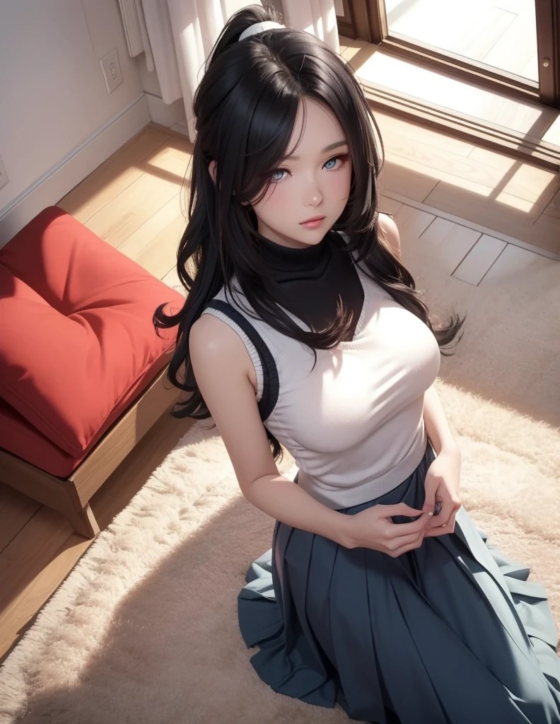 (random porn pose),(random hairstyle),(Highest image quality,(8k),ultra-realistic,best quality, high quality, high definition, high quality texture,high detail,beautiful detailed,fine detailed,extremely detailed cg,detailed texture,a realistic representation of the face,masterpiece,Sense of presence),sweater,tight mini skirt,stockings,Engineer boot