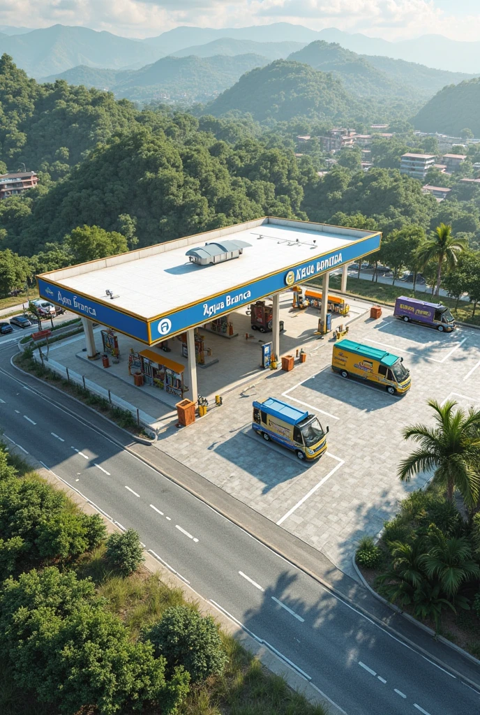 In Europe country, there are hundreds of BESS (white colour containerised Battery energy storage systems) connected to the national grid. The scenery beautiful with the greener mountain background.