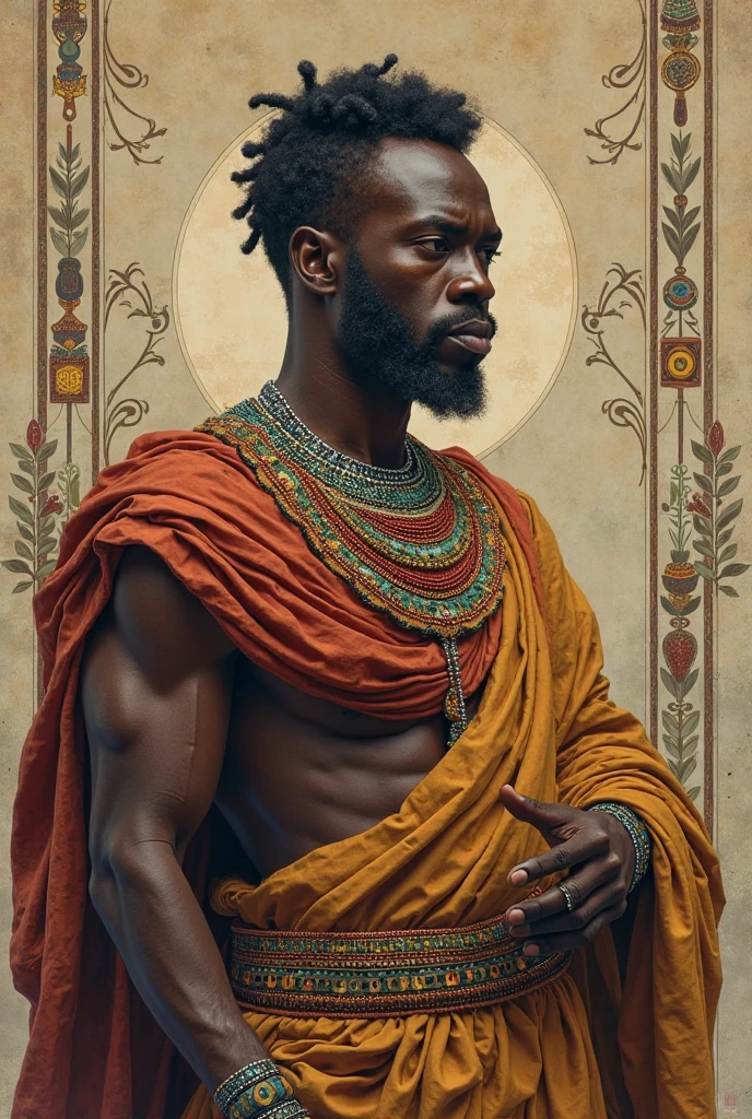 imagine Uma versao animada em 3D no estilo da Pixar realista de Foto de arte mais bonito do mundo, Xangó , The African Orisha, homem forte,roupas vermelha ,Orisha of the justice of the men of Thunder ,vermelho, olhar suave, cosmic god,impressionismo,Afrofuturista