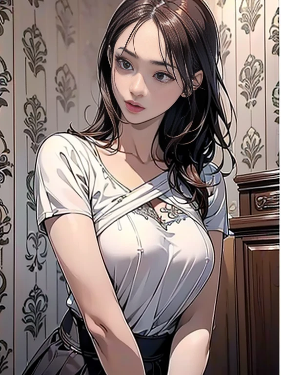 The beautiful girl in lace top and leggings is sitting astride a pile of skeletons in the center of the picture. She is holding a trembling sausage with juice squeezed out in her hand and smiling. There are multiple comic storyboards in the background，cbt, sausage ,sausage insertion,, trampling sausage with high heels heel,(masterpiece, best quality:1.2)，1 beautiful girl,，comic storyboard:2, leggings, sit astride, axially symmetrical:2, ,，sounding，cbt，hold，smile，colorful，leggings，thin gap，，insertion，trembling，juice，spray， Long hair,Lace top,, Shiny leggings, High heel，cleveage, trampling, in forest, saliva , Mucus