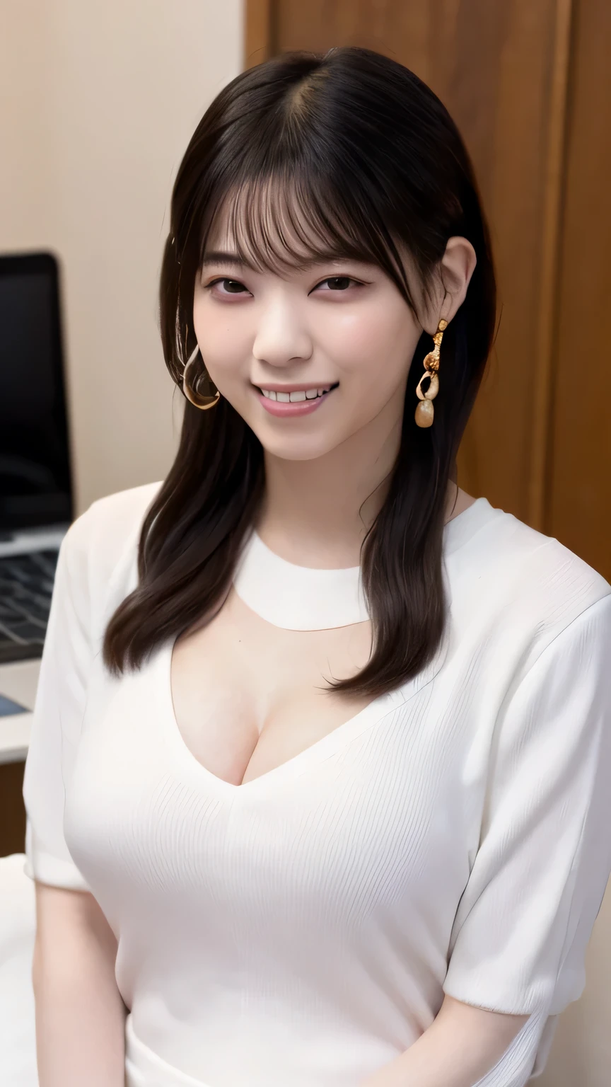 Clothing巨乳　Clothes that emphasize the chest　Breast massage　Grab　Married Woman　Big Tits　Very large breasts　Plump　Breasts being rubbed　Clothing　announcer　lure　apron　mother　Leading the way　Easy birth type