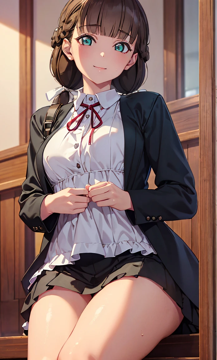 Bella, beautiful, big thighs, Skirt 
 , big breasts 
