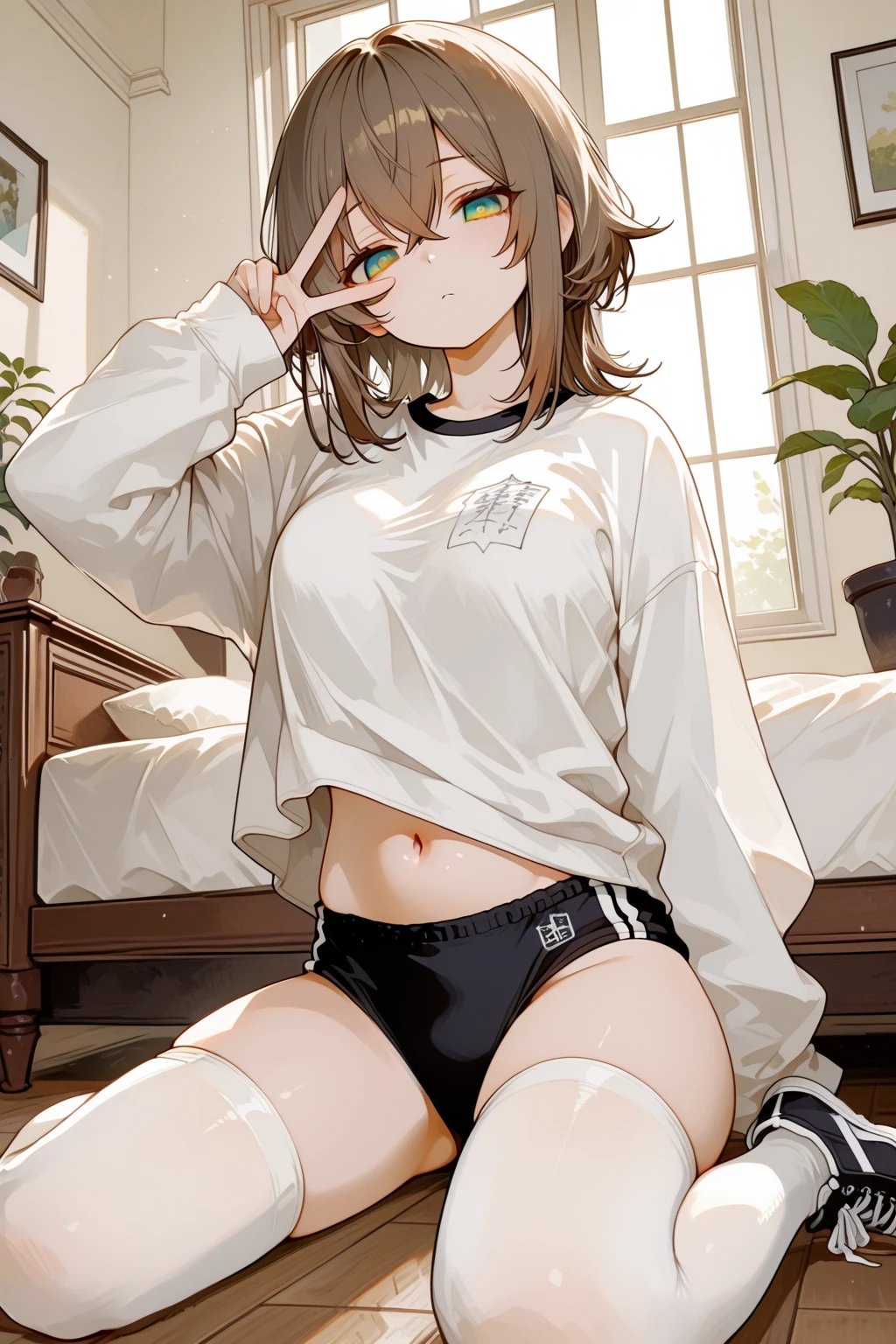 Garoto 2D, sexy, femboy, anime, deitado na cama, cabelos brancos, olhos azuis, sexo , pernas abertas, Semen , bonito, NSFW