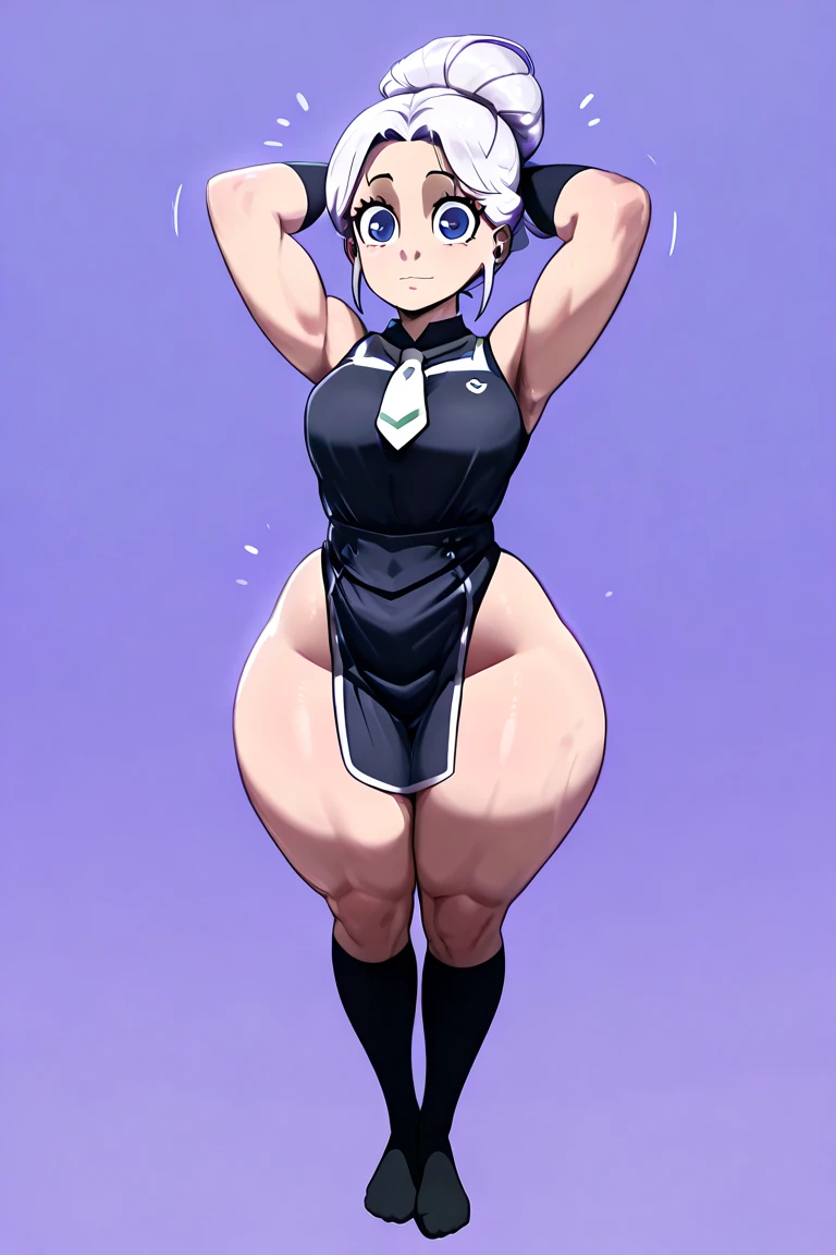 ((best quality)), ((masterpiece)), (cartoony style), perfect face, male character, ((femboy)), cute boy, (japanese schoolboy), (japanese school light blue summer sailor uniform), wet clothing, ((light brown thin skintight bike shorts)), wet shiny light brown spats, sweaty reflective light brown short spandex pants, (bottom heavy), big butt, wide hips, ((thick plump thighs)), (visible bulge in pants), (flat chest), small breasts, slim belly, fair skin, (short split brown hair), big hazel eyes, ((detailed eyes)), red cheeks, blush, (smug smile), ((bratty expression)), ((sweaty)), steaming breath, aroused, (japanese school background), teasing pose, dynamic view, dynamic perspective
