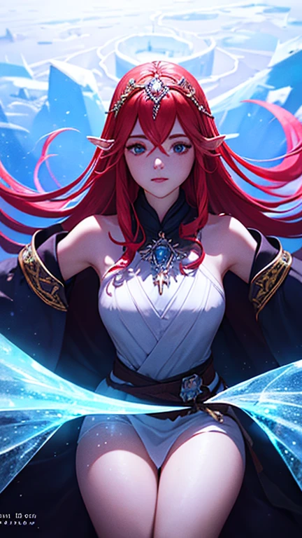 ((masterpiece,best quality)),(Negative space:1.4),(1 girl, alone:1.4),Beautiful and delicate eyes,flowing pink hair, Red Hat, Fireball, cast fire spell, Orange and red fractal background, look to the side, Blue eyes, whole body, jump