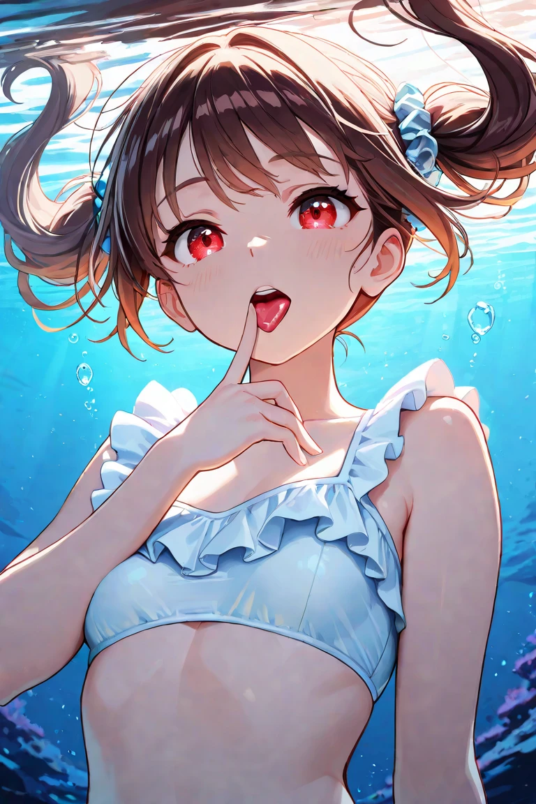 Ultra High Resolution, (cel Anime) 1 Girl, Solo, (Tentacle Overflowing Background, White Empty Background, Large amount of fluid overflowing and dripping from the body: 1.3), Ultra-detailed face, perfect tooth alignment, Sharp Focus, (from the front, from the bottom, upper body, close-up), (dark pink hair, short hair, ponytail, small hair fastening, disheveled middle-parted bangs, long sideburns), Light blue eyes, (shabby pink Chinese clothes, micro bikini covered in slime in tentacle state: 1.5), huge, perfect breasts, sheer areolas, cute, cute, mouth very wide open and screaming at the viewer, (one eye closed), (sucking giant octopus tentacles, tentacles wrapped around the neck and limbs, tentacles wrapped around the, A large number of tentacles are strangling the body, tentacles are sucking, tentacles are penetrating the back of the throat), (kneeling, looking up, looking up, screaming), (blushing, flushing, screaming hard with mouth wide open, screaming, climax, slippery clean tongue, , , crying, watery eyes, tears: 1.5), hair is wet, profuse sweat, (she is wet, squirting), sprinkled with a large amount of whipped cream