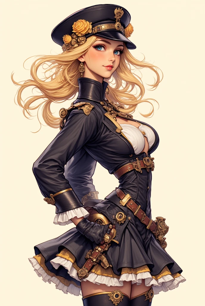 mechanical woman, corset
