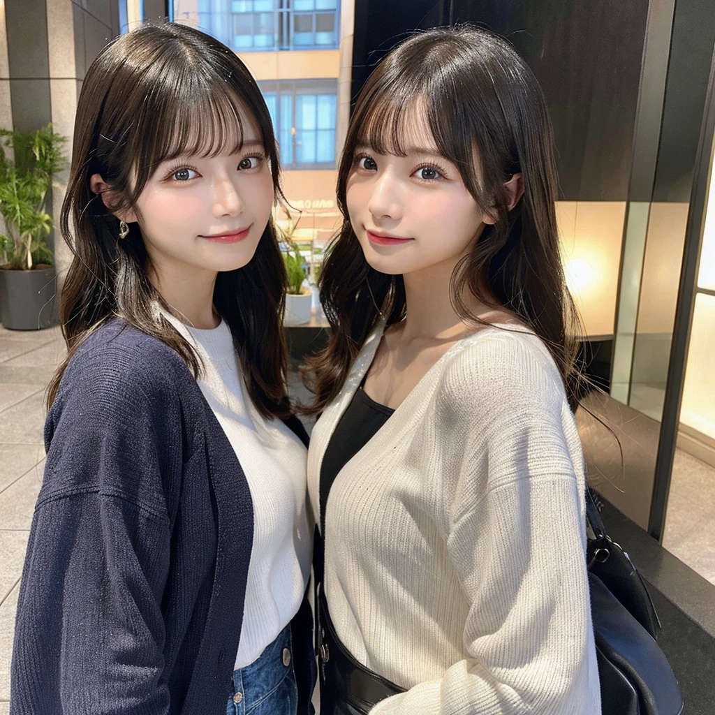 (Sleeveless:1.3) Put your hair up to reveal a sexy nape or neck 、beautiful, thin, Fair Arms　Pureeros　(super highest quality:1.3) (Very realistic, Realistic:1.3), (Sharp focus:1.3) Pure　(Sharp focus:1.3) Wide background々Luxurious living room　Bookshelf　3D　Beautiful gradients　  A happy and kind smile　Very high quality and stylish　See-through bangs　　Elegant and intelligent　Clean and stylish　Excellent Education　Women's Fashion Magazine　model　　 (Realistic and very high quality:1.3). (High resolution/High resolution:1.3)　　Tabletop, Very delicate and beautiful, Soft Light, (Brown Hair, Shoulder-length straight bob hair)  Beautiful detailed girls, Highly detailed eyes and face, beautifully detailed nose, thin and beautiful eyes, 1 girl, Japanese, Pureな beauty, cute, young, Very stylish　　A spring sweater in spring-like colors　Very stylish　Supported by women　Trending Fashion　, (Medium Chest), Realistic Face, Realistic body, 