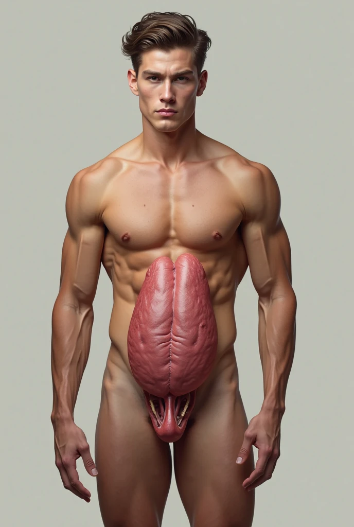completely naked man with big penis