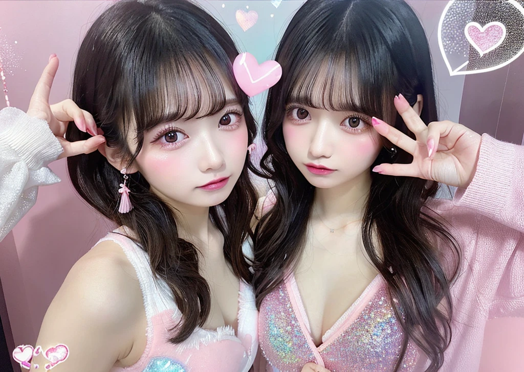 Korean hand heart, finger heart style, cute heart Korean, salanghaeyo, white background, one hend, pink heart, only hand and heart, a cute girl, dark gold pink background, cute beautiful love.