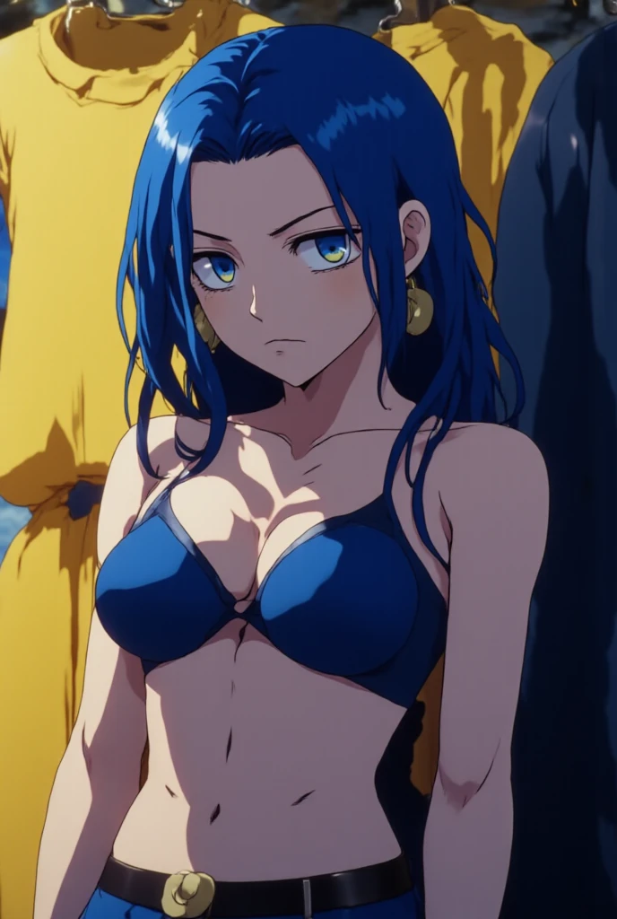 ((masterpiece, best quality:1.2),(inked original-art:1.2),(lineart:1.31),1girl,blue hair,plaid_skirt,Very Short Hair,sitting,beach,teacher, blue eyes, white bikini, <lora:lcm-lora-sdv1-5 :1> , <lora:Noblessev2:1>