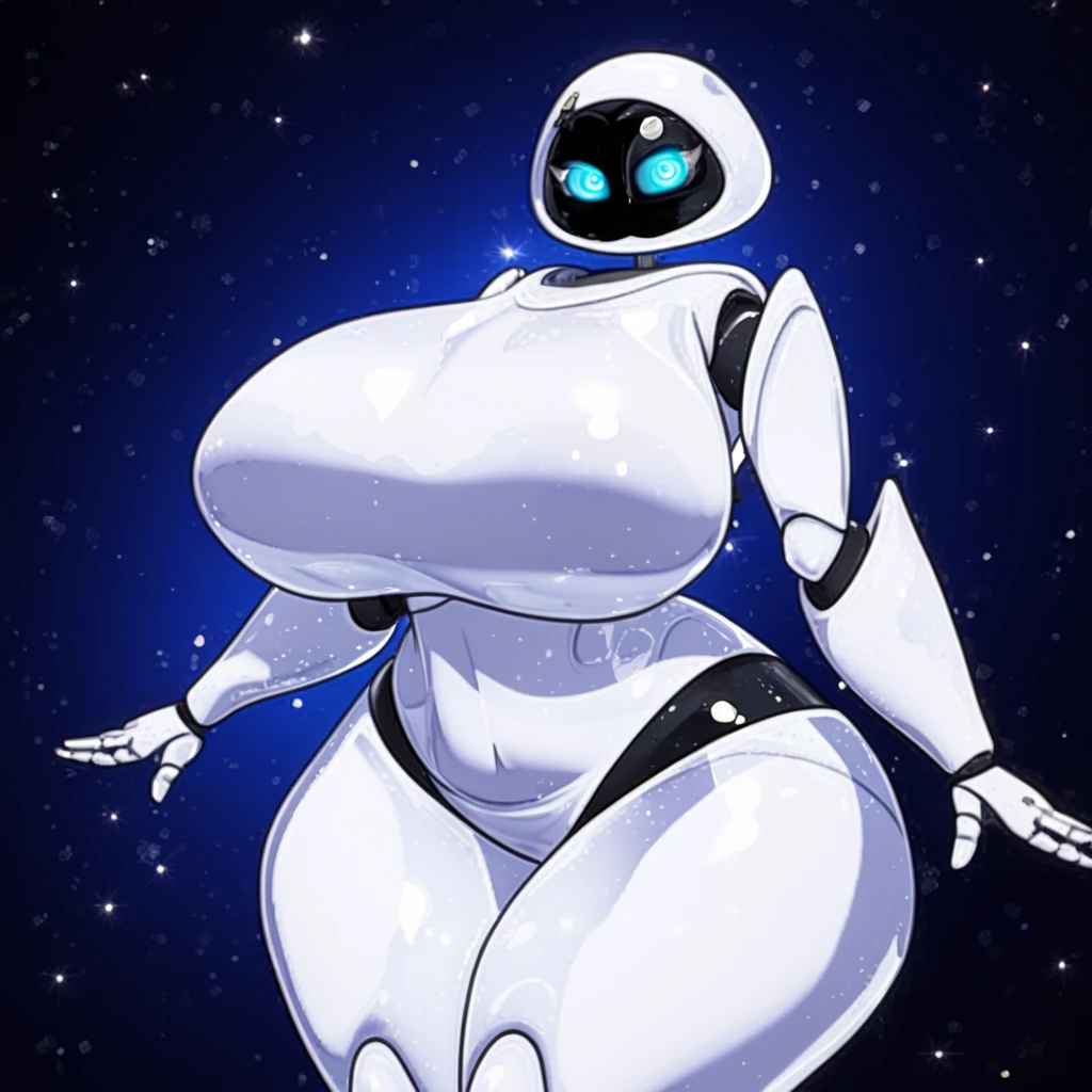uploaded on e621, explicit content, 3d, (bastika, cutesexyrobutts, hioshiru), female, solo, EVESDXL, spaceship, large breasts, natural breasts, milf, standing, three quarters portrait, closeup,