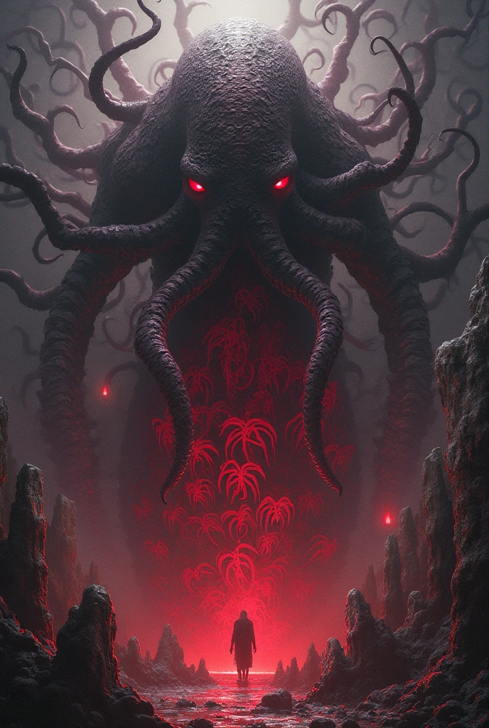 Author of the Cthulhu Mythos：Zdzislaw Beksinski e Van Gogh, album covers, romantic, Surrealism, futurist ,Satan, coral, seco, abstracted, tenebrosa, rot, hellcore, paisaje