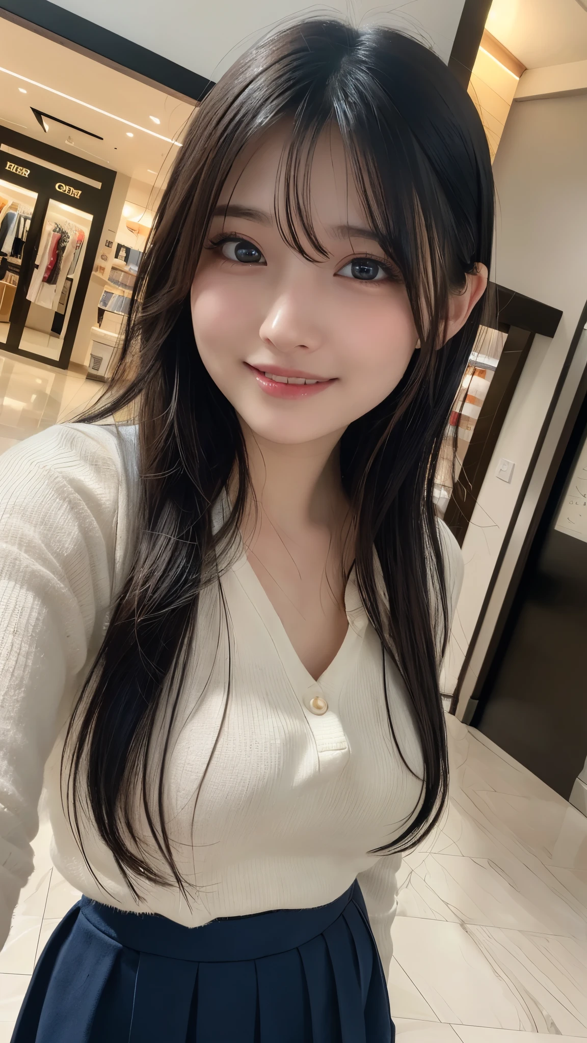 Tabletop, Highest quality, shape, Very detailed, finely, High resolution, 8k wallpaper, 完璧なダイナミックな構shape, Beautiful and exquisite, Nice spring clothes,Beautiful straight hair,Small breasts,Natural color lip, 20-year-old girl、cute、Always blur the background,Perfect and beautiful face,Beautiful and dense face、Slim face and figure,Big eyes、Putting on gal makeup,Actual Photos（Best image quality）、Sexy Face、Fashion model posing、Full Body Shot、smile、Change pose randomly、Randomly change the shooting angle and position、Summer fashion for women