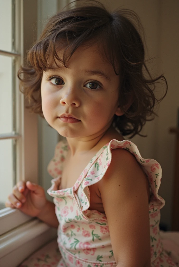 A photography of a beautiful 2 year old girl 