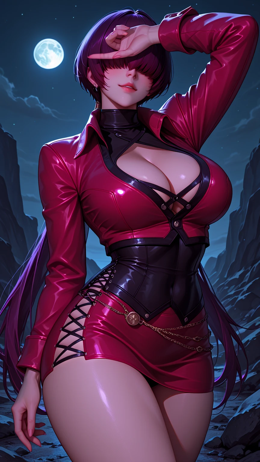 Fine、(The best illustrations)、8k UHD resolution、intricate-detail、top-quality、realisitic、ultra-detailliert、The best lighting、Best Shadows、Soft lighting、Ulutra HD、Dungeon and Dragon、caves、Dungeon、 magia、tentaculata、A Necromancer、natta、Dark style、Succubus、Devil's Daughter、Bat Wings,(((Demon Horns)))、((((black-rimmed round glasses))))、(((Colossal tits)))、(Devil's Tail)、(red eyes glowing:1.6)、masterpiece、beautiful countenance、Tindall Effect、photos realistic、(High Detail Skins:1.2)、8KUHD、Digital SLR、hightquality、a picture、hight resolution、 absurderes、Ponytail distortion、best ratio four finger and one thumb、女の子1人、hair adornments、Red sparkling gemstone necklace、jewely、Beautiful expression、Body Up、Large breasts emphasis、Toned waist、Wide buttocks、Tindall Effect、Photorealsitic、(High Detail Skins:1.2)、In the Dark, lowkey, cowboy lens, (red phoenix dress: 1.0), Long hair, Black hair, Bust, Devil's Palace, devil crown, red eyes make up very sharp and detailed, The most beautiful face, Super tight breasts, Breast augmentation surgery, The breasts are very big and round and round, Black Magic Costume、Super realistic , Charming smile, The eyes are very well made up, ((Red Eye:1.0)), guweiz, devil style, wearing black mesh socks, Ponytail with a bow tied at the back of the hair, plump beautiful red lips, wearing a thin red and black robe, Hands pull the straps to expose sexy breasts, the landscape is overcast and thunderous, Beautiful female demon portrait, Protagonist Close-up, (Detailed spooky backgrounds:0.8), nffsw, nffsw, The 8k quality, detailed pixel, Meet beautiful girls, Look at the girl's body,