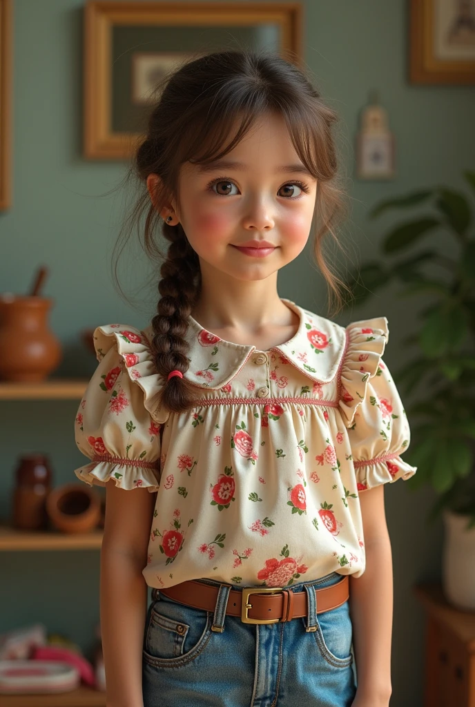 2-year-old child，Children's clothing，skirt by the，Lace，Bow knot，layered skirts，pink miniskirt，yellow-tops，Long hair，close-up