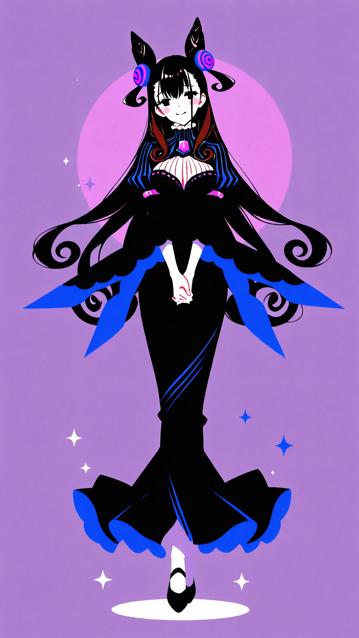 chibi, constellation, (1girl, solo:1.2), (chibi:1.3), eyeliner, eyelashes, looking at viewer, (shiny skin:0.16), (pale skin:0.33), (body blush:0.38),,(Art Nouveau:1.3),(80s Art:1.3)
