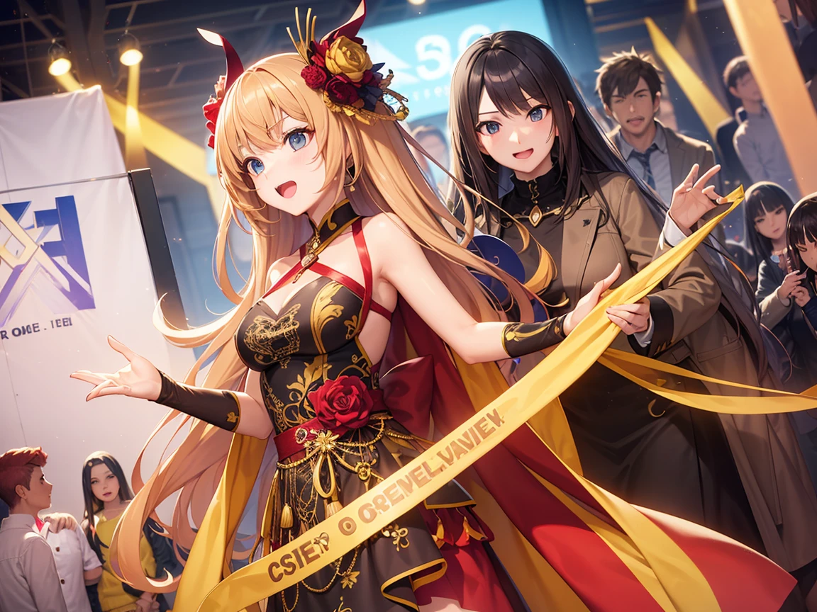 (otherworldly, otherworldly atmosphere, otherworldly appearance), highly insanely detailed, masterpiece, top quality, best quality, highres, 4k, 8k, RAW photo, (long_hair, long hair), collar, earrings, jewelry,
(random colors cloth, random colors hair, random long hair, dynamic hair, glowing hair),
long hair, eyelashes, eyeliner, makeup, hair over one eye,
(dynamic pose), (dynamic weather),
Thaidress,
<lora:40_Thaidress:1>,
(smiling at viewer), (fantasy world)