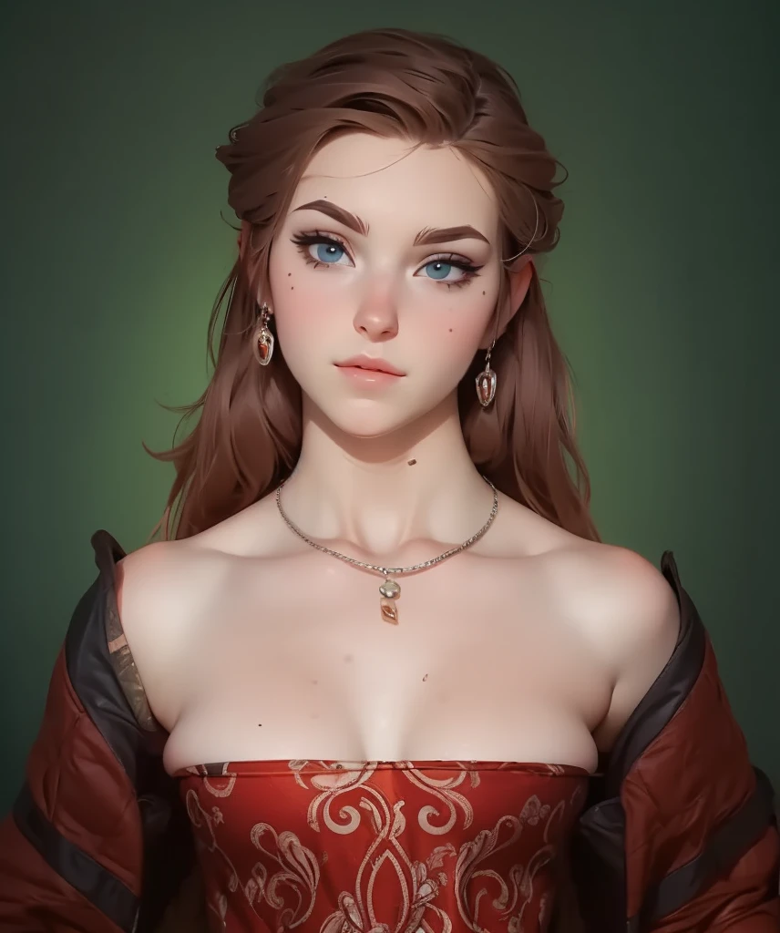 (Highest quality, masterpiece, Very detailedな, Very detailed, Exquisite, 16K,Full HD),(White Background:1.5),、Big Breasts,No text,Upper Body,serana
