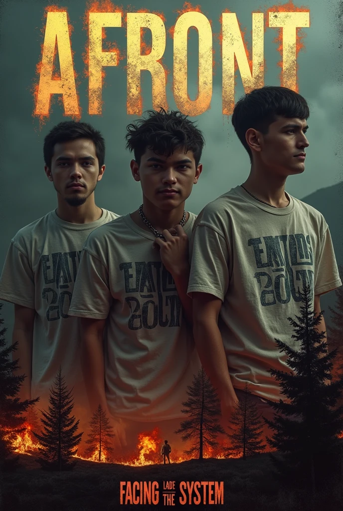 three young people standing in a forest with their arms crossed, official fanart, profile picture 1024px, wlop and ross tran, inspired by Rudy Siswanto, fanart, promotional photoshoot, wlop and artgerm, high quality fanart, promotional picture, loish and wlop, promotional shot, ross tran and wlop, mid shot portrait, photoshoot