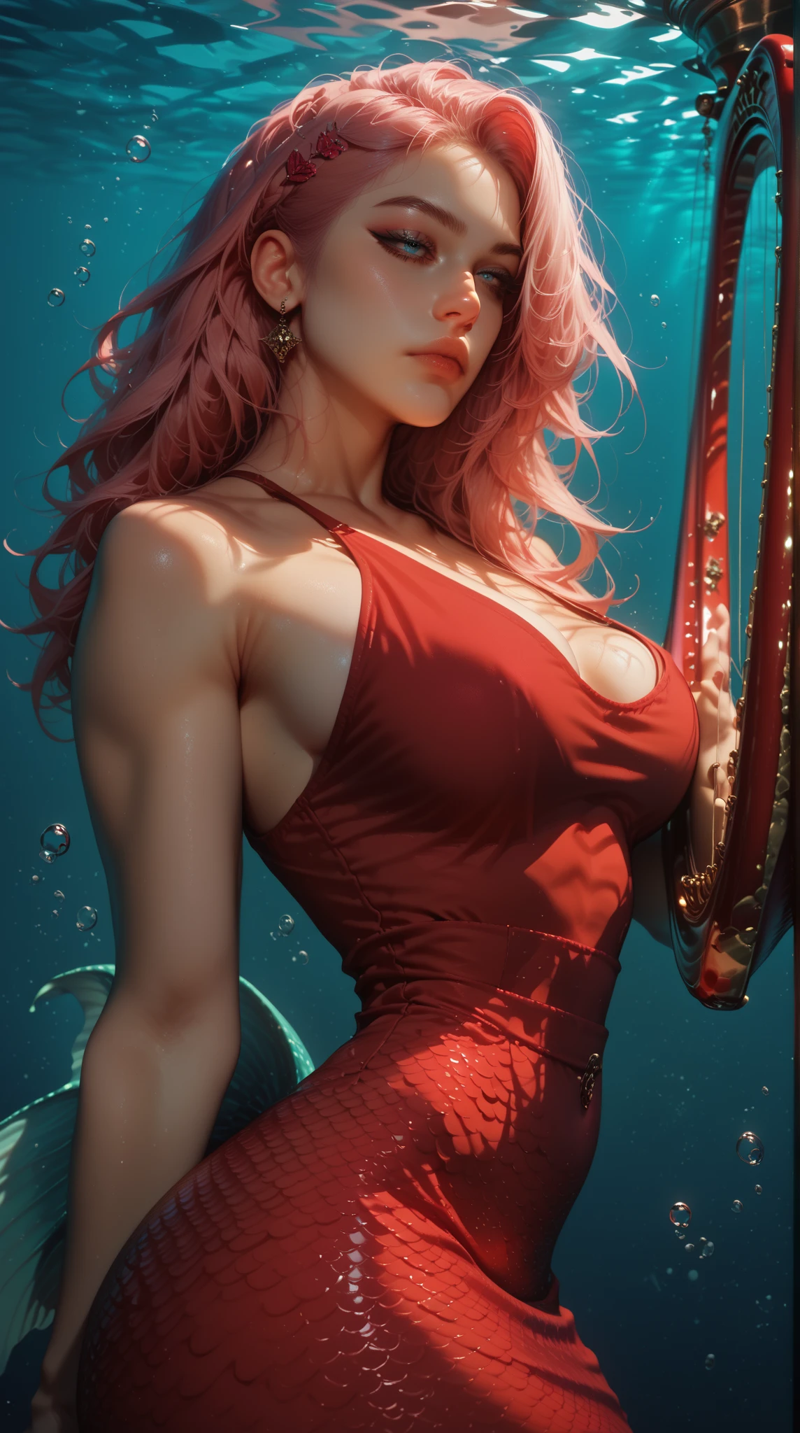 The woman's ass is facing the screen，Back view，A pink-haired，pink back ground，Cock your ass，Raised sexy，big assa，busty figure，Close-up Shot Shot，black swimsuit，dampness，White liquid，best qualtiy，Red-faced，White gloves，sun light，Full of charm，desire tattoo，Sexy tattoos，look from down，High gloss，ssmile，Full of charm，clothes 99%The kinky is exposed，Miss Nobility，Tong