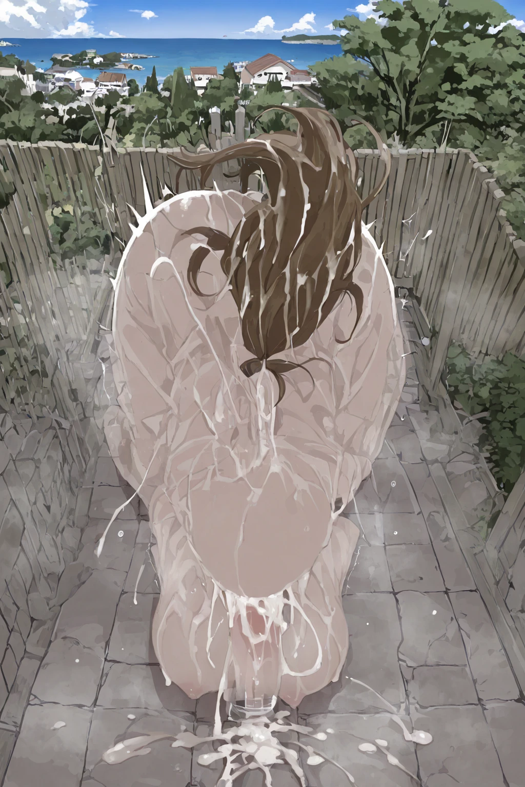 (((Poison Ivy))), (((Superman))), High quality, best quality, masterpiece, (1boy, 1girl), (hetero:1.5), mature woman, curves, long wavy redhead hair, green eyes. cleavage. (((woman completely nude))), nsfw, lots of cum, cum in face, facial, huge cumshot, projectile cum, ejaculating, cumming everywhere, hair grabbing, grabbing another's hair, sex from behind