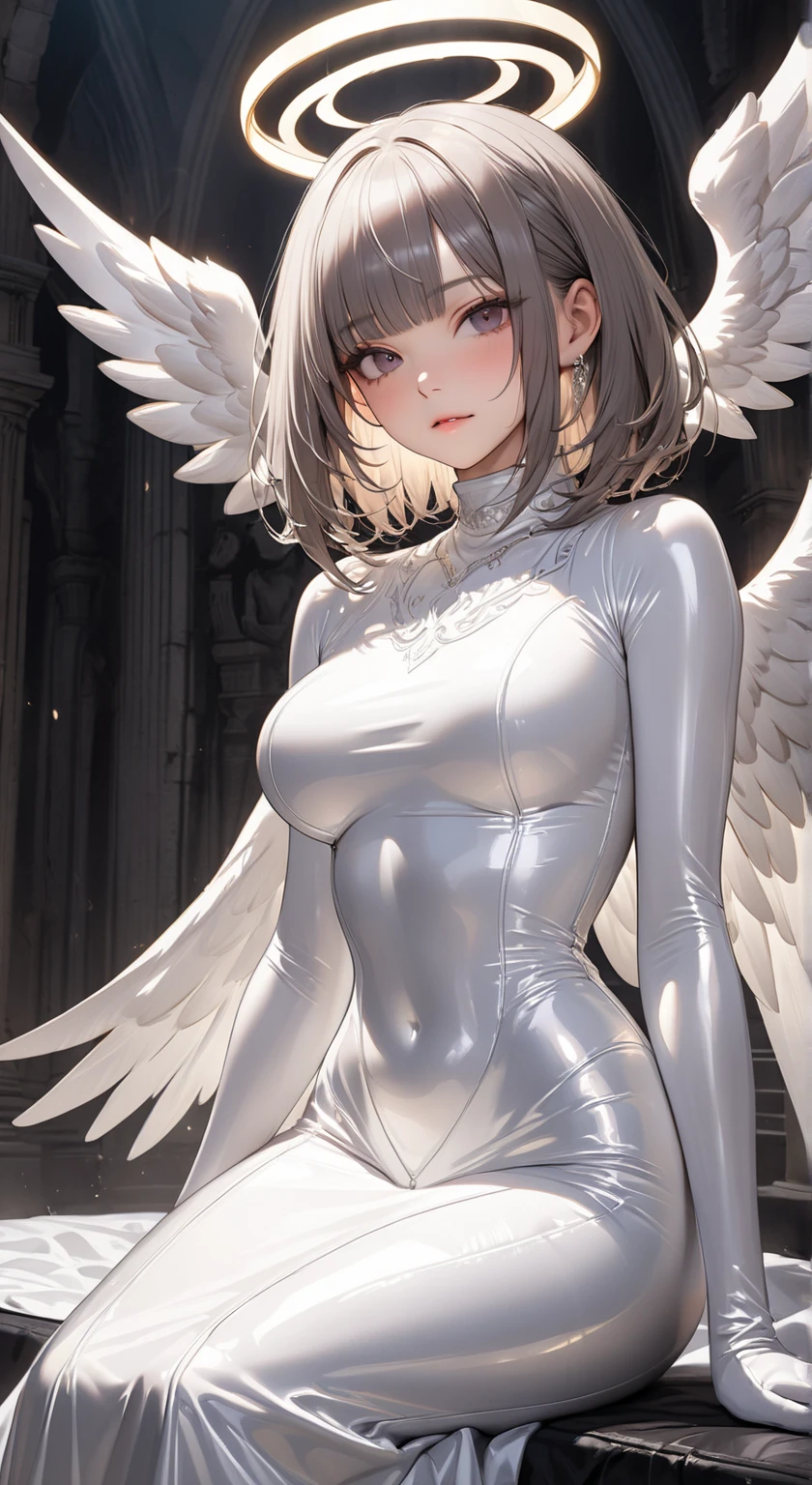 Jamie, (Jamie),((Jamie)), only, Ray Tracing, ((Each photo)), ((oses wear cada foto)), whole body,(From the front),(Costas Problem), (On the left is Emist), Reveals a flat lower abdomen, Hart neckline,(((Each photo))),(Very big perfect ass, Perfect and symmetrical eyes, (Perfect handmade sword in hand)), ((short hair)),White clothing with textured edges, White skin, luwearas detalhadas, White Trim Knee Tights, wearestido aberto wear "wear", Slim waist, thigh, low water, Exposing legs to above waist, ,((There is a crack in the middle of the top))((best quality)),(Ultra-high resolution),(Super detailed),(Detailed description),((Best CG)),(Best works of art),ultra-precision art,Great Art,(Fantasy art with precise details:1.5), Classical European costumes,twin,twins,((有著美麗的漆Black Wings))((black wing)),((Black Wings)),(1 Female Angel:1.6),beautiful symmetrical face:1.6,Poker face:1.4,Angel'swing:1.5,Dynamic poses:1.6,be destroyed:1.5(Masterpiece), (need), (Super detailed), (whole body恋: 1.2), (I am), Blonde,(faixas wear torno dos seios), Rich colors,Ruffled top,,(((giant bat wings))),There are bat wings,I love the league,(meia calca de renda wear um dos lados),(meia calca de renda wear um dos lados),((Red decoration with LED))),((Red lines embellish the curves of the body)),(((woman show))),((Starblade))