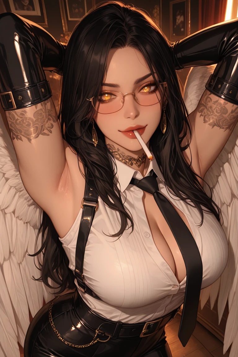 masterpiece, best quality, extremely detailed CG unity 8k wallpaper, ,, ,(Upper Body head close-up shot of a beautiful succubus girl), Wendy, braid fair,((Mckenna Grace)), Freckles,(Human genitalia,, gold,,no panties), (covered in  milk，pee, urination),(((gigantic breasts,transparent Areola, ))),(( Abdomen tattoo)) ,( bat wings) (Cross-eyed, , Blush),wet (transparent see through) , ,(Plump)，,((spread legs,,Fisheye perspective view,)),(Lean forward)，，,( expressionless face，Be mentally controlled)，,,, ,A bar at night, (transparent Glittering Lace torn pantyhose),,,pretty face, key art, award winning, intricate detail realism hdr, by (ruan jia and artgerm and range murata), Photorealism, Hyperrealism, ultra realistic, dramatic light, intense shadows, gorgeous view,depth of field
