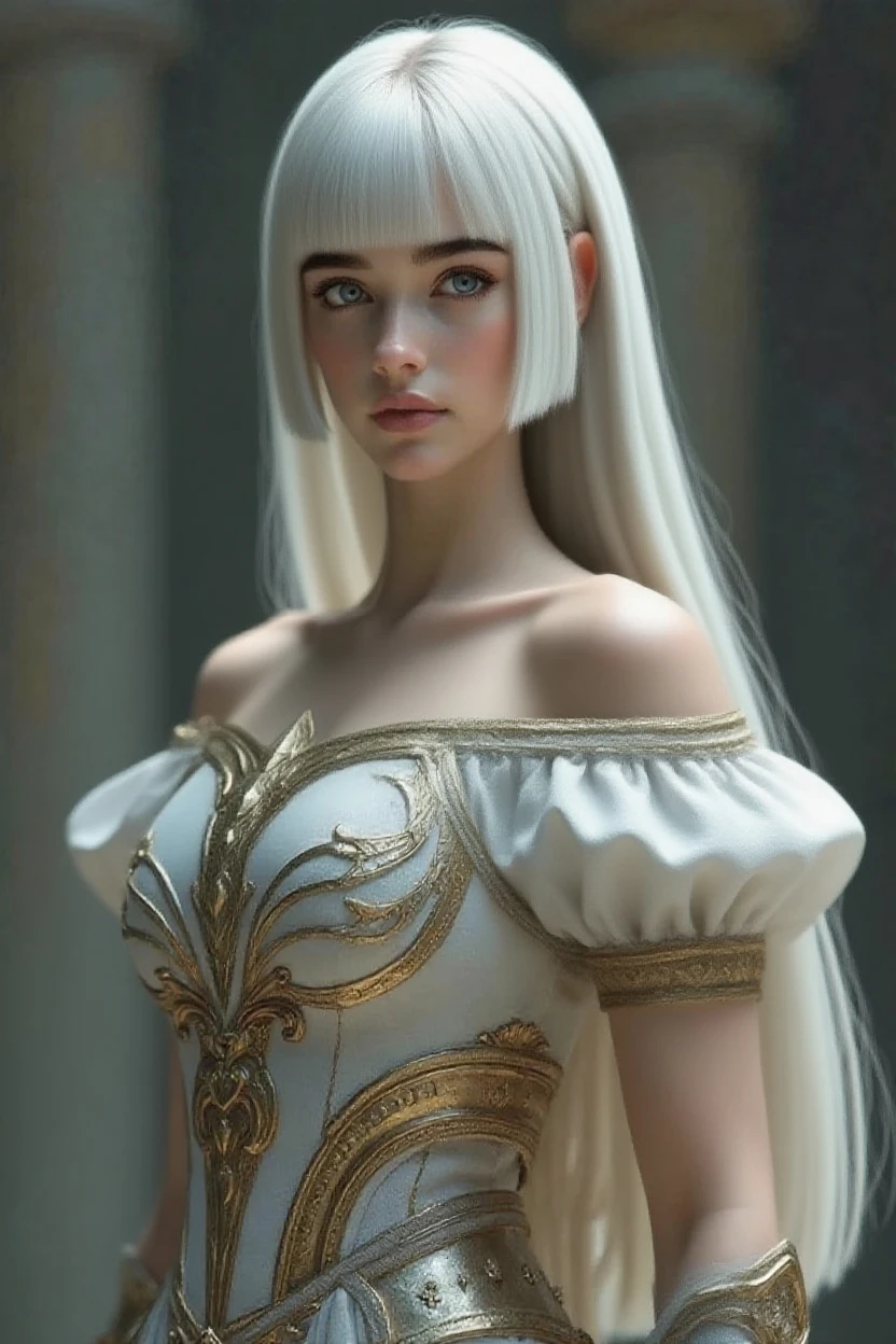 (masterpiece), (best quality), ((ultra-detailed)), (highly detailed analog style photo), natural lighting, photorealistic, extremely beautiful young lady in the marble rocks, dramatic pose, intricate detailed silver glittering ancient greek style pearl dress, shining, gloss, crisp, flirty, epic, focus, artistic, very bright, intricate hairstyle, pattern, bas-relief, cinematic shot