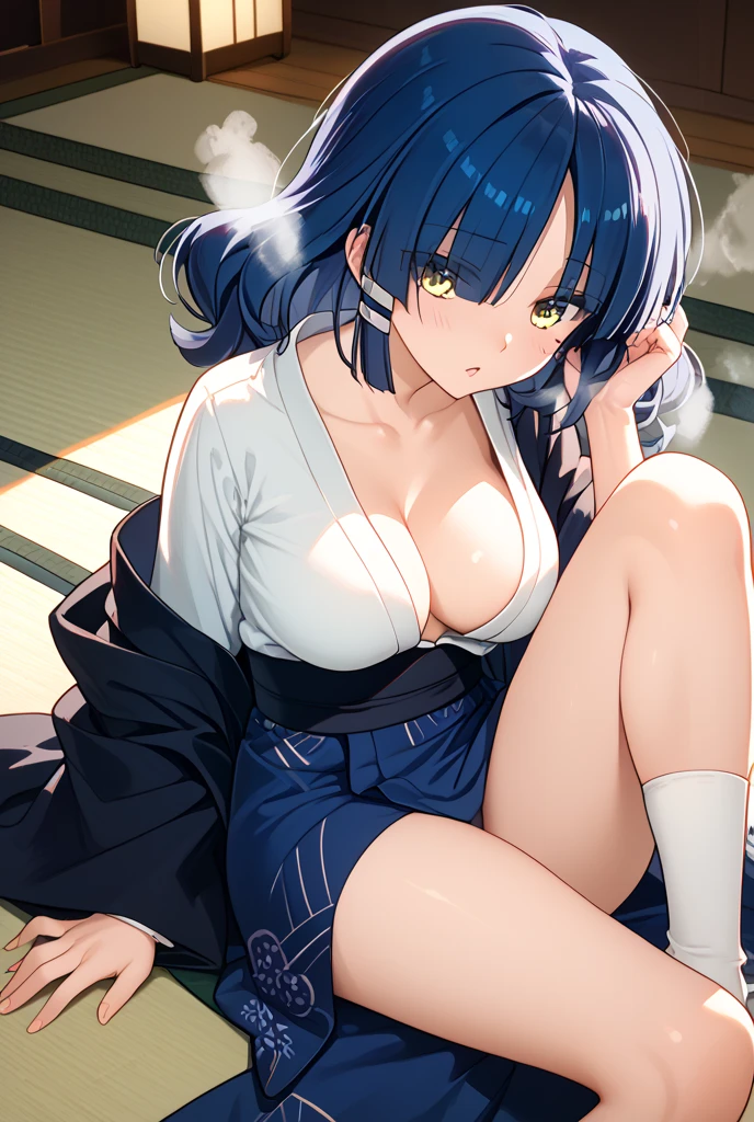 highleg、(torture)、(Hands behind the head)、((M-shaped legs))、early evening、Young Face、a 14 year old girl、Braided pigtails、bath robe、Kimono、kyoto、花魁、You Guo、Gion、omatsuri、bluntbangs,de pele branca,Show off thin breasts、(Light Side Tie Panties)、white panties、(No pubic hair)、(groin)、red blush、Glaring、Frustrated expression、embarrassed from、(laying on back)、lying back on、Focus on the hips from the bottom、(A lot of sweat)、Hanging、beatiful detailed eyes、perfect anatomia、Balanced head and body、Dress Lift:1.1