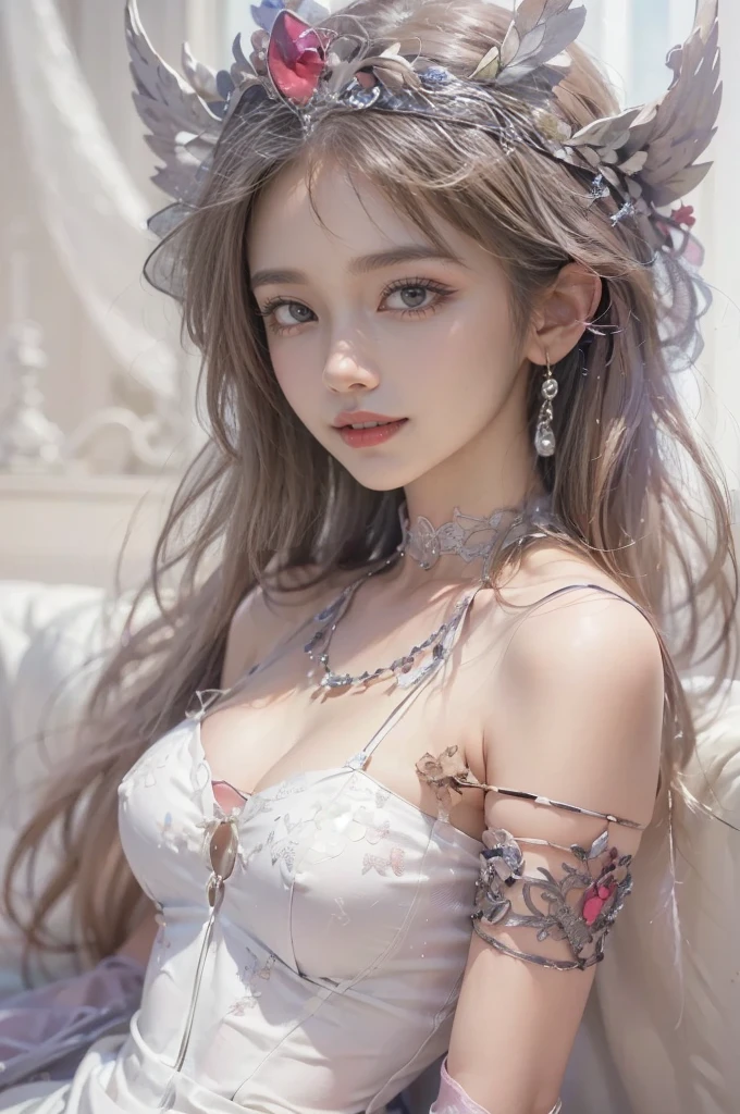 offcial art, Unity 8k wallpaper, Ultra detailed, Beautiful and aesthetic, Beautiful, Masterpiece, Best quality, (zentangle, mandalas, Tangled, entangle), 8K, Skin texture:1.4, tmasterpiece:1.4,Pose behind beauty，(Cyberpunk style Lolita costume in random colors)，