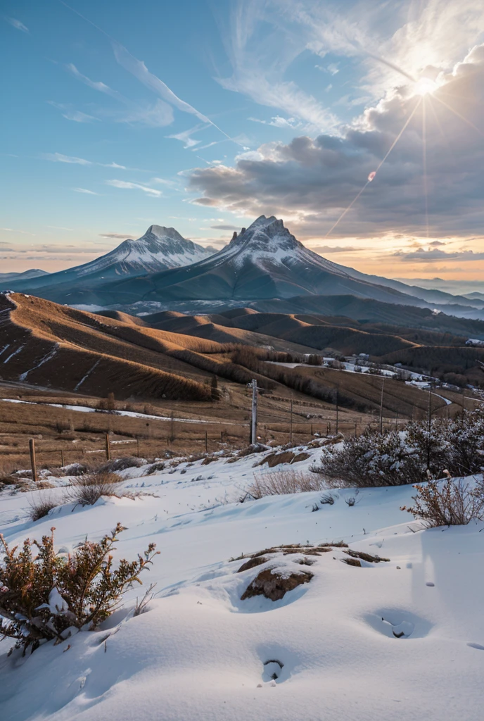 blonde woman "Jennifer Lawrence" sexy, Squat seen , sexy poses, curvy accented booty, raised ass, huge breasts, thick thighs, Wide hips, huge ass, muscular legs, session, thin waist, photograph of a woman,   on a mountain, winter wonderland, Photorealistic painting art by Midjourney and Greg Rutkowski, winter field, Look at the viewer,  smile.
