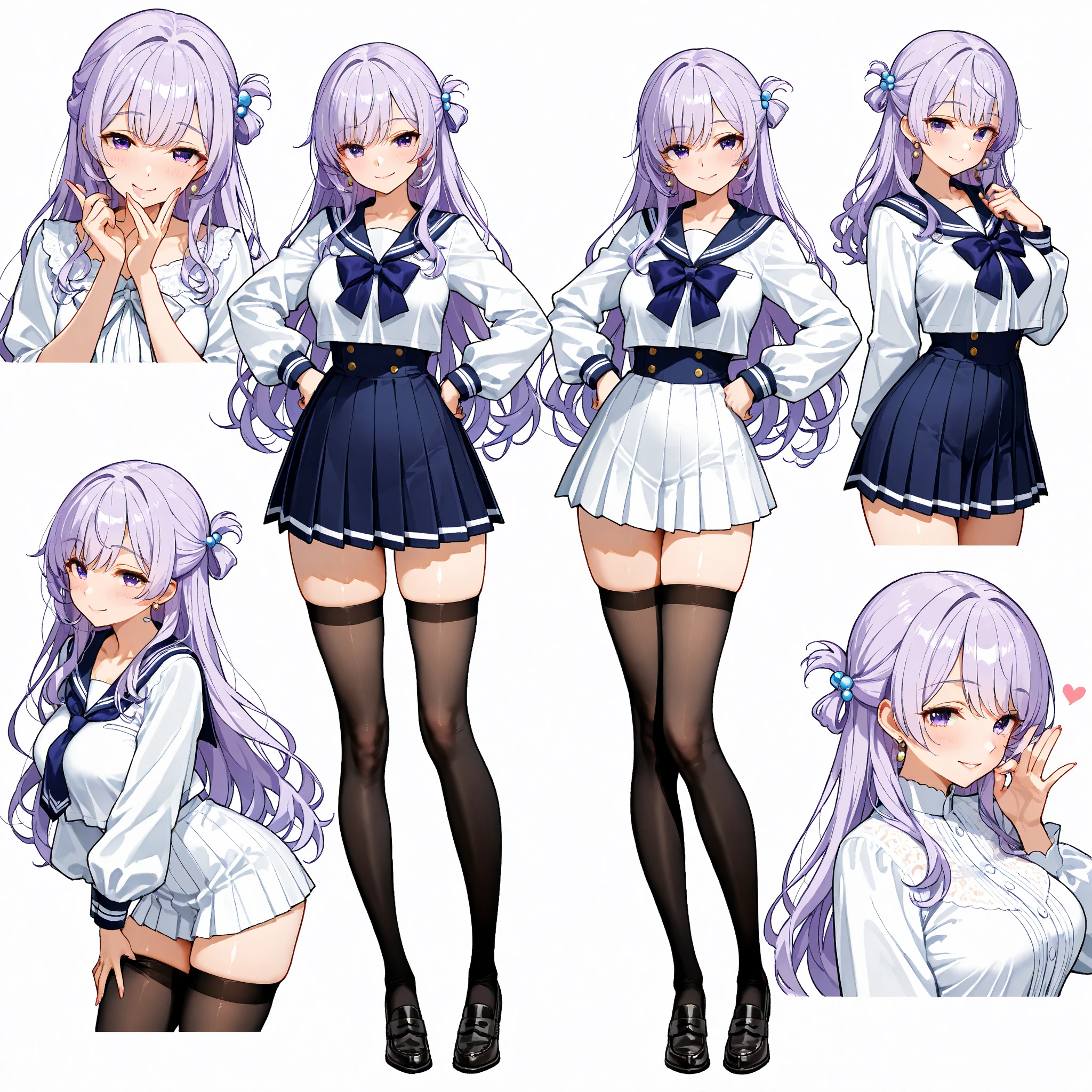 girl, alone, whole body, From head to toe, Are standing, (Huge_chest:1.3),
Character design sheet, Character Reference Sheet, 設計図のSchematic, Drafting, Blueprint, Schematic,
((Character design sheet:1.7, Character Reference Sheet:1.7,)),
anime/cartoon character wearing a girls , 1girl, alone, Thigh-high socks, blazer burezaa (blazer), Ahoge, Long Hair, bow, , shoes, loafers, ribbon, (Very short skirt:1.4), (panties:1.5),, (Good:1.5),In underwear:1.3