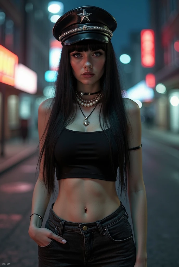tv_Jane_Black_MXAI_V1, (dark art designed by Tomasz Alen Kopera:1.0) , Magical hefty Tim Robbins, dressed in Fantastical Capri shorts from the 80's, Upside down Belly Button Ring, Neo-Expressionism, F/14, artstation, celestial