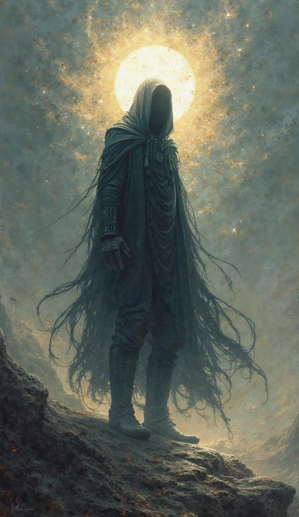 a painting, the pier creaks and groans beneath the weight of the setting sun, its wooden planks worn smooth by the relentless tide. a 35 year old ghost stands at the railing, its ethereal form undulating like the mist that shrouds the water's edge. the air is heavy with an otherworldly presence, the atmosphere thick with malevolent energy. the ghost's face is deathly pale, its eyes sunken and dark as two voids in a moonless night. a tattered black coat hangs from its bony shoulders, the fabric whispering softly as it moves to the rhythm of some unseen breeze. a faint glow emanates from its translucent skin, casting an eerie light across the deserted pier. in the distance, the silhouettes of abandoned boats seem to loom like skeletal fingers, while the sound of distant foghorns moans mournfully on the wind. the ghost's gaze is fixed upon some unseen horror lurking beneath the waves, its presence seeming to draw the very life from the air itself. as the sun dips lower in the sky, the pier becomes bathed in an eerie twilight, and the ghost's form seems to grow more substantial, as if it might at any moment step forth into the world of the living., naive art, van gogh art style, stary night painting, starry night, van gogh style, vincent van gogh style, starry night!!!!!!!!!!!!!!!!!!!!, van gogh painting, inspired by vincent van gogh, the starry night, inspired by van gogh