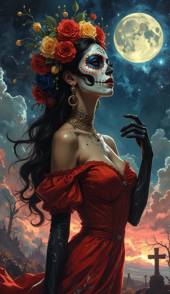 do similar, western woman, red lipgloss stick, at beach