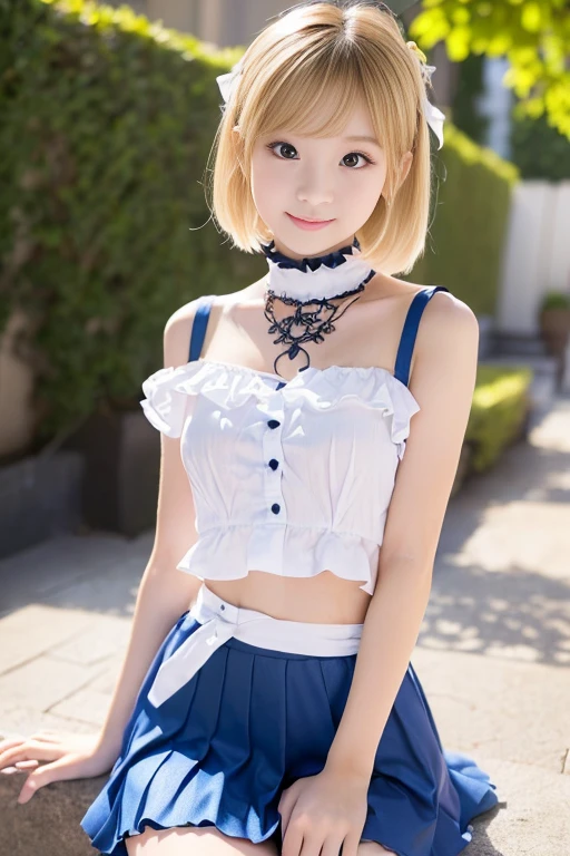 16K quality、Highest quality、It is high resolution.、Real photo、((Full body portrait))、((Luxurious lounge))、(((M字開脚してパンティを見せているとても美しいBlonde日本人のアイドル)))、(((Cute idol exposes her boobs from her black and pink dress:1.5)))、(((A cup breasts、Flat chest exposed、Small nipples:1.5)))、(((Black and pink idol dress、Frills、he spreads her legs wide open to show her white panties under her dress、She lifts up the bottom of her dress to reveal her white panties:1.5)))、(((The climax of sexual pleasure、Embarrassed expression:1.5)))、((blush))、(((Beautiful golden hair、Short Hair)))、(((Blonde:1.5)))、((White long boots))、((She spreads her legs wide to show her white panties))、(High cut high leg white panties)、Shiny earrings、((blue eyes))、choker、Beautiful legs、(Big eyes、No makeup,)、 subtle eye shadow、Perfect body、Perfect hands、Perfect Fingers、Detailed and beautiful thin lips、A clear, beautiful face and well-proportioned eyes、Long eyelashes、double eyelid、A neat nose、Thin eyebrows、Border Light、Realistic Light、 Cute round face, Plump thighs、Accentuate your thighs、Hairstyle with bangs、Slender body、slim、Light-reflecting skin、Sweating all over、Model body type、8Head to Body、Low - Angle、The light reflected in your eyes、Smaller face、Lip gloss、Looking away、Background blur、Movie lighting from the front、Light on face